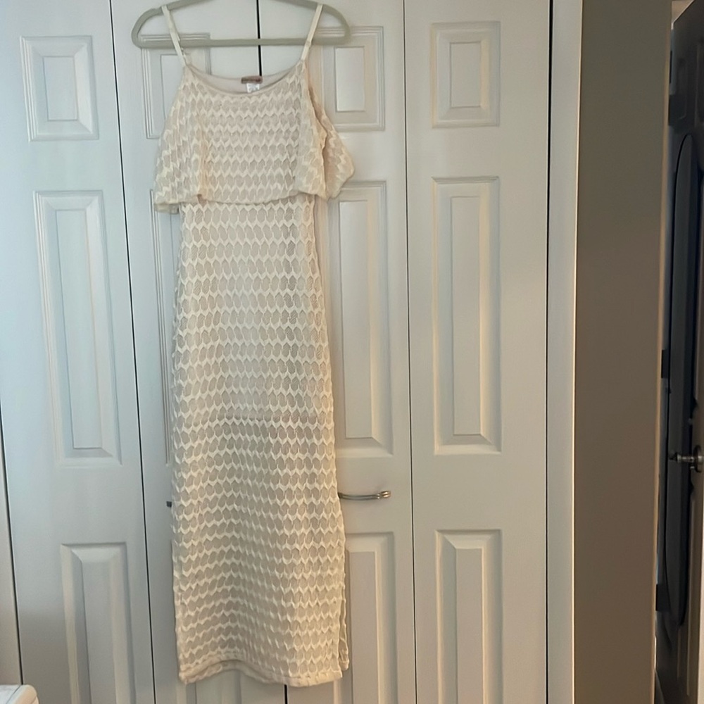 Off white long dress